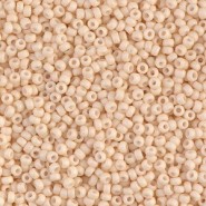 Miyuki seed beads 11/0 - Matted opaque antique beige 11-2022 